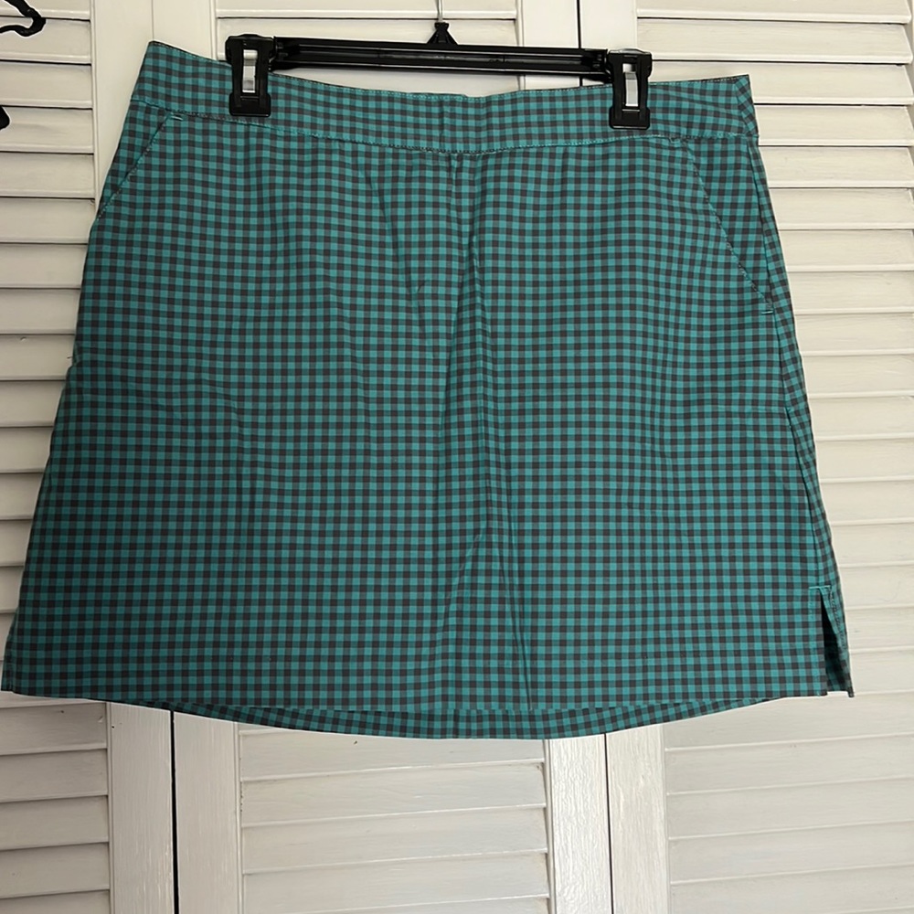 Plaid Aqua Lady Hagen Golf Skirt